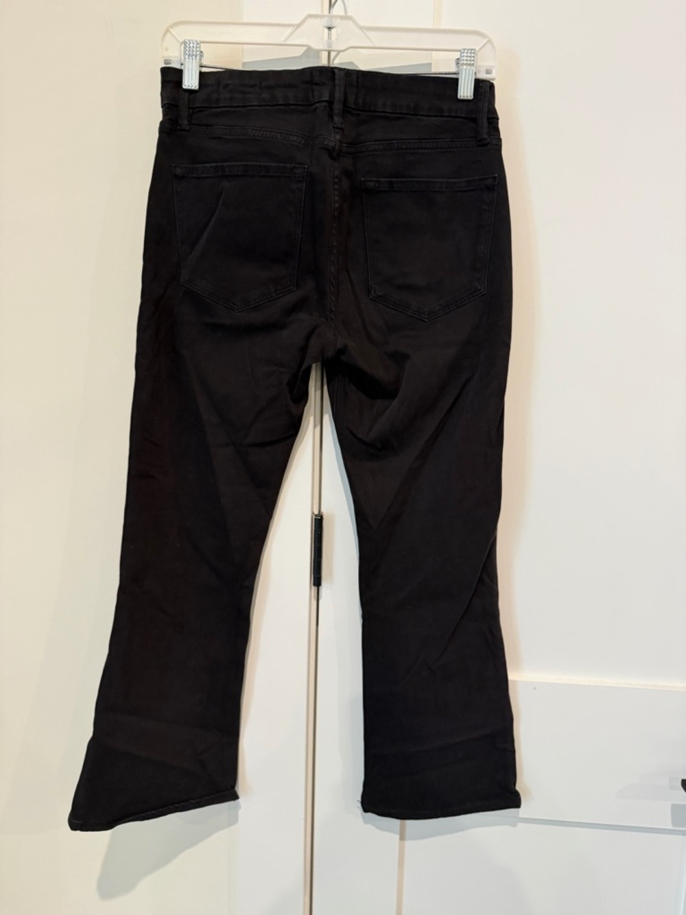 Frame Denim Black Le Crop Mini Boot in Size 27 EUC Day to Night Capsule Luxury - Picture 10 of 12